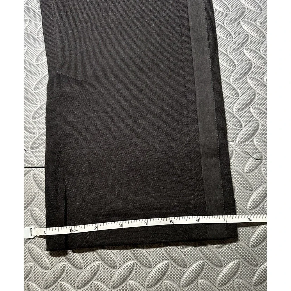 NEW rag & bone Joan Slim Fit women's black Slit cuffs stripe Pants 52%cotton L - Picture 9 of 11